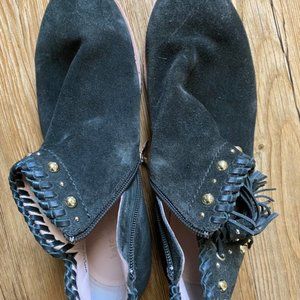 Kate Spade Bowie booties Sz 8.5 green suede